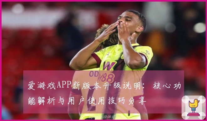 爱游戏APP新版本升级说明：核心功能解析与用户使用技巧分享